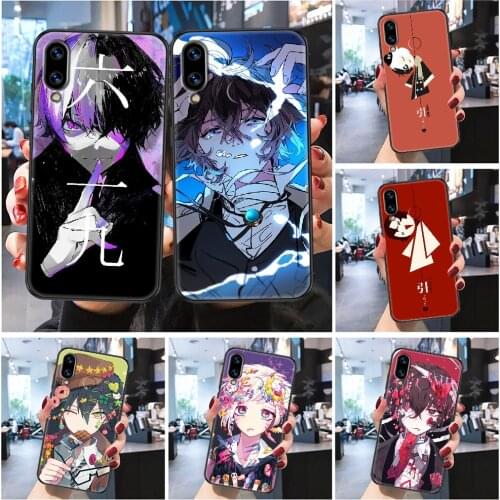 Bungou Stray Dogs Dazai Osamu Phone case For Huawei P Mate P10 P20 P30 P40 10 20 Smart Z Pro Lite 2019 Frosted black soft funda