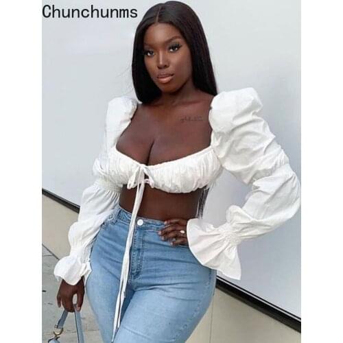 CHUNCHUNMS Women's Cropped T-shirts