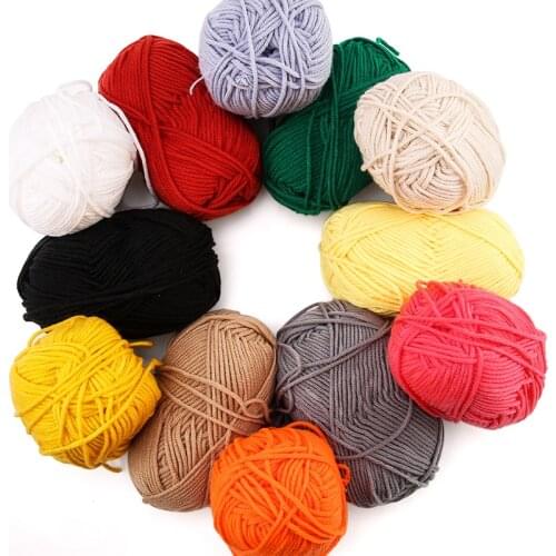Crochet Knitting Yarn Needlework Scarf Knitting Needles DIY Crochet Tread Yarn For knitting Cloth Bag Raffia Kids Toys