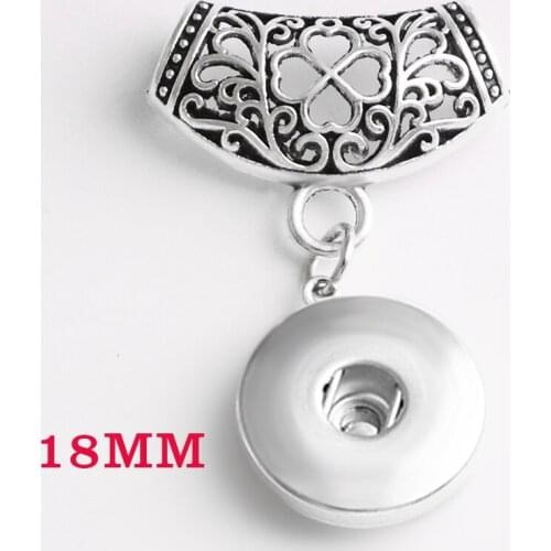 DIY 12MM 18mm Vintage Clover Snap button Scarf buckle Free Shipping Ginger snap necklace DY159