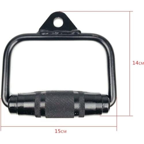 Fitness D-ring Tricep Pull Rope Cable Accessories Home Gym Resistance Training D-Handle Muscle Workout Anti-slip Gym D Bar