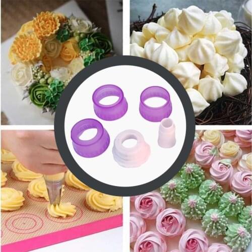 Multi-function decorating mouth converter Adapter Confectionery Nozzle Kitchen Connector Set Accessories Baking Pastry Cake S9M8