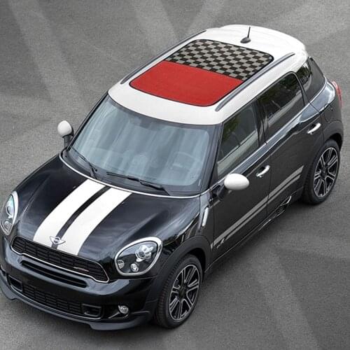Car Roof Sticker Auto Union Jack Sunroof Decals For MINI Cooper One S JCW Clubman R55 R56 R60 R61 Paceman Countryman Accessories