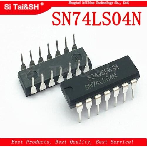 10PCS SN74LS04N DIP14 SN74LS04 DIP 74LS04N 74LS04 DIP-14 HD74LS04P new and original IC