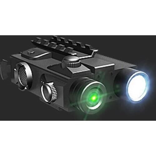Millitary Dual Beam Rifle Green Laser Sight For AR15 Accessories With Tactical Weapon LED Light Hunting Aim Sight Scope