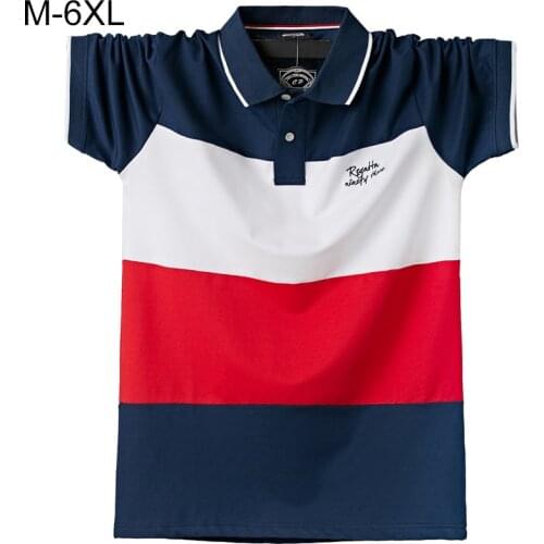 Mens POLO Shirts Brand Cotton Short Sleeve Camisas solid embroidery Polo Summer Stand Collar Male Polo Shirt plus size S- 6XL