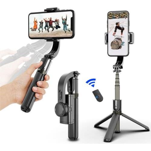 Single Axis Phone Stabilizer Sports Anti-shake Bluetooth Selfie Stick Handheld Gimbal Live Shooting Stand Tripod