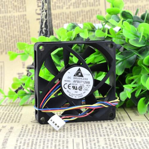 New original 7015 7CM 12V 0.24A computer CPU fan cooling fan AFB0712MB double ball