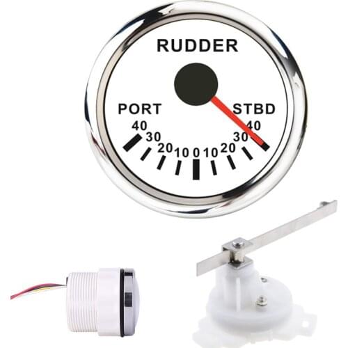 Waterproof Boat Rudder Angle Indicator 0~190 ohm Rudder Angle Gauge with Sensor
