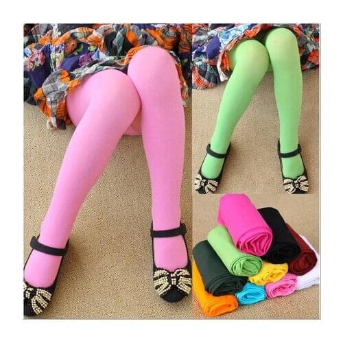 Candy Color Spring Girl Primer Velvet Stockings Pantyhose Children Stocking Children Dance Stockings