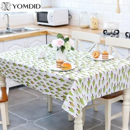 1PC Waterproof Table Cloth Mat Oilproof Tablecloth Home Party Decorative Waterproof Tapestry Oilproof Dinning Room Tablecloth