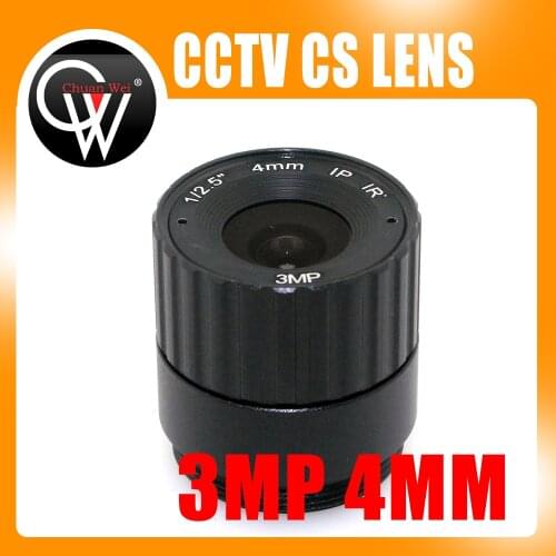 3Mega pixels 4mm CS lens IR Fixed CS Lens 1/3" CS F1.6 lens for CCTV Security Camera Free Shipping