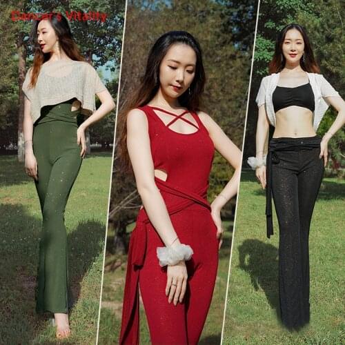 New suit Womens adult Knitting Cotton Silver Scattering Performance Clothes Sexy Top coat Trousers 3pcs Oriental Suit