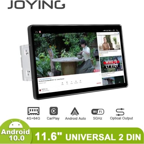 Joying Radio 2din 10.1"Car Stereo Central Multimedia Android Universal Head Unit Car Intelligent System 6GB 128GB som automotivo