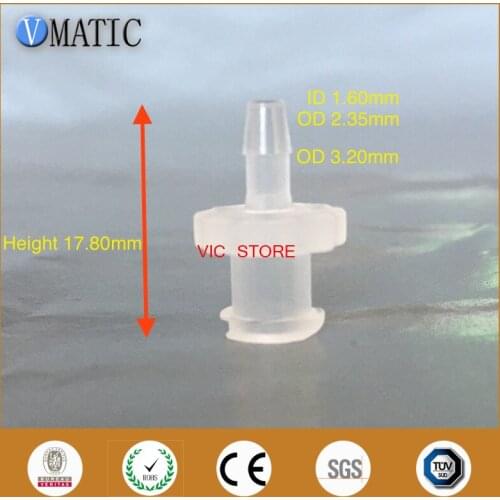 Free Shipping 100 Pieces 3/32 Inch Barb Female Luer Tapered Syringe Fitting (Polyprop) Luer Lock Tapered Connector Adapter