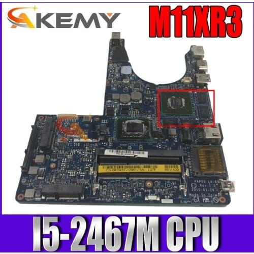 Free shipping For M11XR3 Laptop motherboard CN-03JHG4 03JHG4 3JHG4 PAP00 LA-6961P With SR0D6 I5-2467M CPU 100% working well