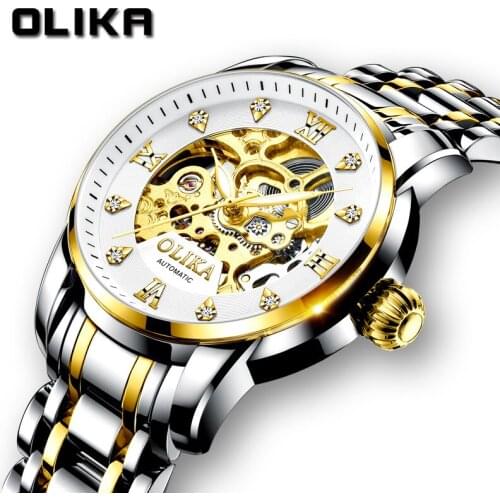 Mens Watch Relogio Masculino Fashion Hollow Steel Large Dial Automatic Watches Analog Wristwatch Watch Men Luminous Business