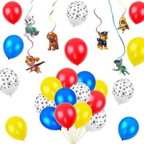 Paw Patrol Toys Balloons Figure Skye Chase Marshall Dog Paw Foil Ballon Boy Girls Birthday Party Decorations Baby Shower Globos