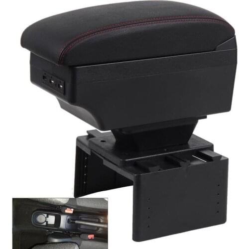 For citroen C3 armrest box central Store content box decoration products accessories With USB interface
