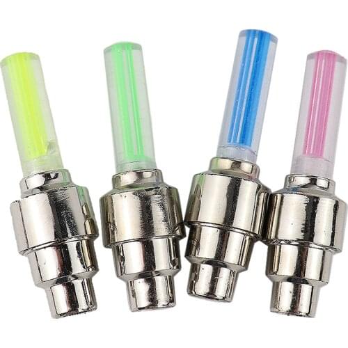 Bike light with no battery mountain road bike bicycle lights LEDS Tyre Tire Valve Caps Wheel spokes LED Light