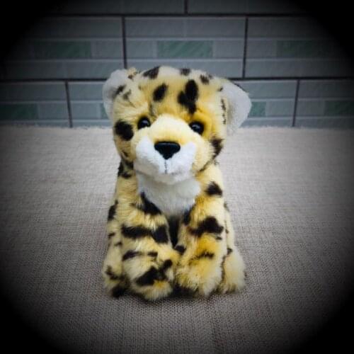 Cute Big Eyes Leopard Stuffed Toy Lifelike Leopard Plush Toys Simulation Wild Animals Plush Toys Christmas Birthday Gifts