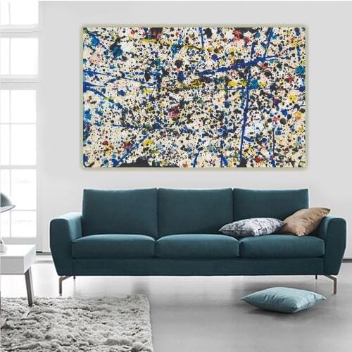 Sam Francis Canvas Oil Painting"Untitled, 1959"Wall Art Aesthetic Western Art Decor Home Living Room Interior Decoration