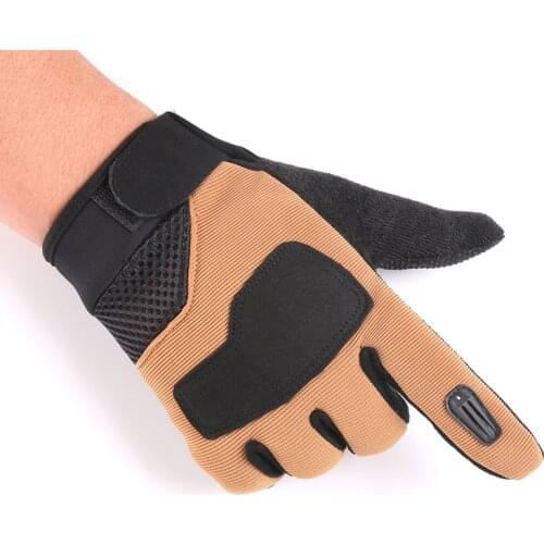 Leather Motorcycle Full Finger Gloves Protective Gear Racing Pit Bike Riding Motorbike Moto Motocross Tactical Gloves 2021