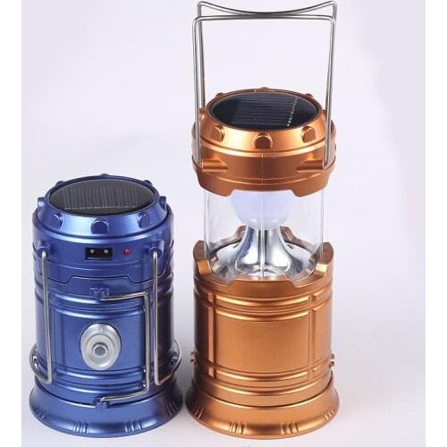Factory direct sales of multi-functional solar horse lamp 2016 new solar two-use charging camping portable lamp