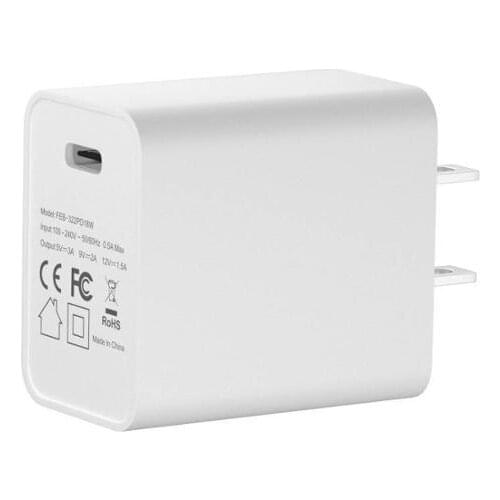 18W USB C USB Type C PD Charger USB PD USB C Type-C Wall Charger Power Adapter with Power Delivery