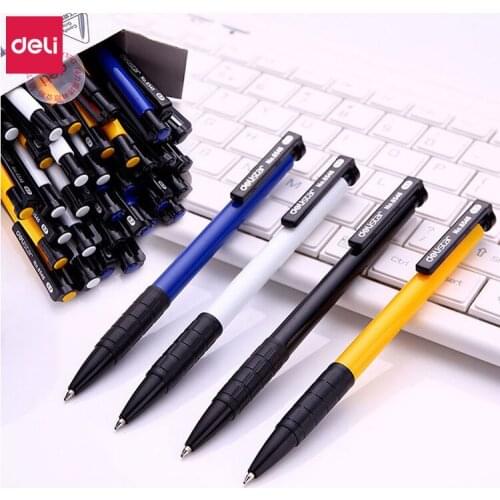 Deli Ballpoint Pen 72pcs Stationery Pens 0.7mm Roller Ball Bullet Pens for Writing Office Supplies Material Para Estudiar School