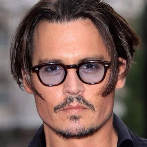 Vintage Sunglasses Full Rim johnny depp Men Women Fashion Light Tinted Sun Glasses myopia Rx able Computer Anti Coating Pro