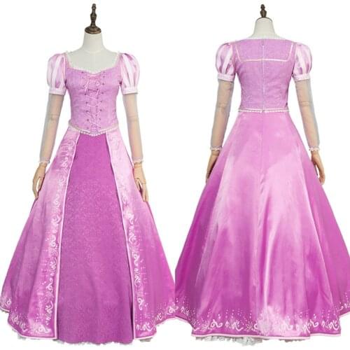 Tangled Princess Cosplay Costume Adult Women Halloween Costume Version 2