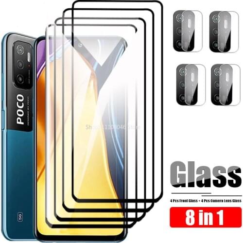 For Xiaomi Mi Poco M3 Pro X3 NFC Protective Glass On For Xiaomi Poco X3 Pro F3 Screen Protector Camera Lens Film Xaomi X3Pro