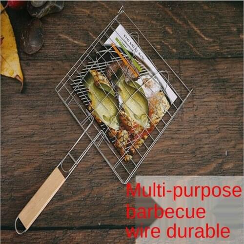 BBQ Grilled Fish Clips Grilled Fish Nets Square Grilled Mesh Clips Barbecue Mesh Clips Barbecue Tools Barbeque Accessories