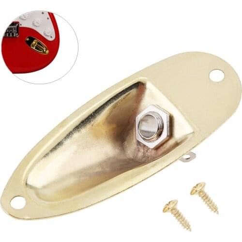 Electric Guitar Pickup Boat Style Output Jack Plate Socket Accessories for FD Electric Guitar to replace worn parts