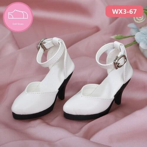 1/3 Shoes For Doll BJD leather shoes Toy Mini Doll Shoes For switch BJD Dolls black white Doll Shoes Accessories