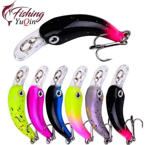 1pcs 1.5g/4.1cm Fishing Lure Trout Mini Crankbait Wobbler Fishing Tackle Freshwater Minnow Crank Artificial Hard Bait