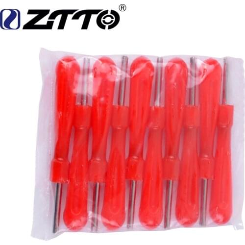 10 PCS ZTTO MTB Bike Bicycle Car Tire Inner Tube American Schrader Valve Core Screwdriver Remover Tool For Bicycle Valve FV/AV