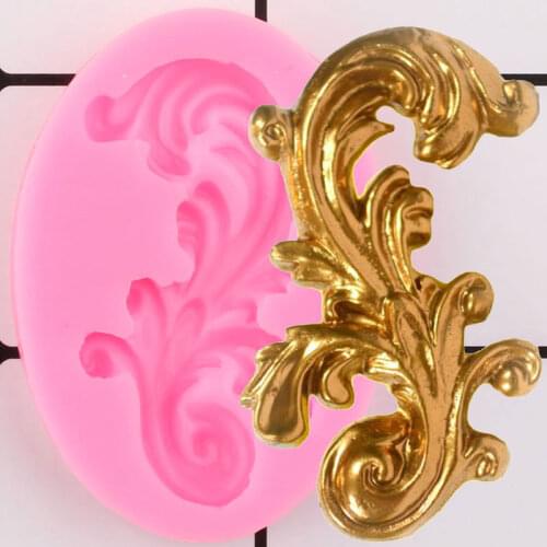 3D Craft Scroll Relief Silicone Mold Cake Border Fondant Molds DIY Cake Decorating Tools Candy Clay Chocolate Gumpaste Mould