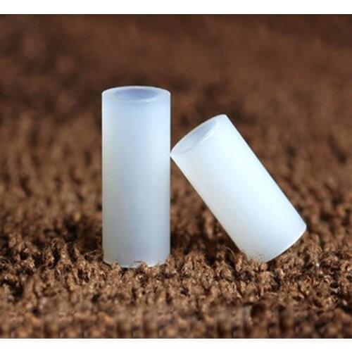 50pcs M2.7 white ABS nylon isolation column round insulating gasket pass hole hard interval thicke pad 4mm OD 2mm-20mm long