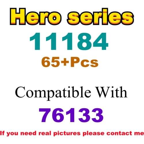 65Pcs 11184 Building Block Toy Hero Series 76133 Assembled Building Block Childrens Toy Gifts