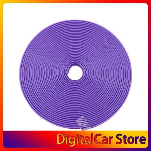 8 Meters / Roll IPA Rimblades Car Vehicle Color Wheel Rims Protectors Decor Strip Tire Guard Line Rubber Moulding Trim