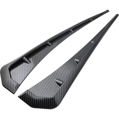 1 Pair Black Carbon Front Fender Side Vent Cover for Honda Civic 2016-2018