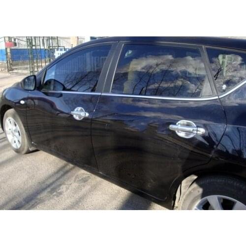 Higher star ABS Chrome 8pcs car Door handle decoration cover+4pcs Door handle bowl for Nissan TIIDA 2011