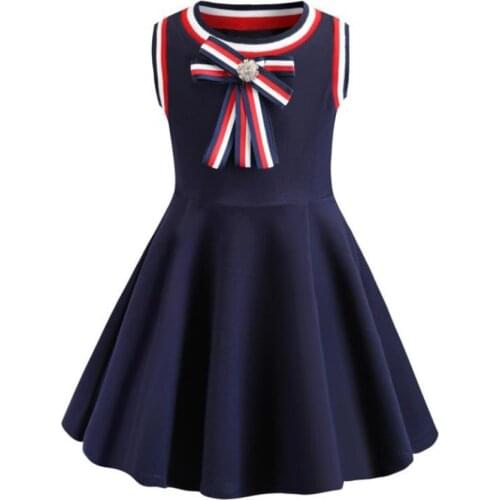 Baby girl spring summer preppy style vest dress kids small fragrance cotton vest dreess princess