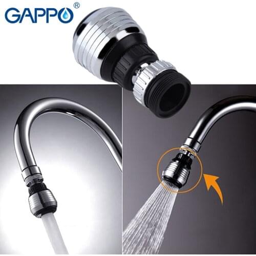 GAPPO faucet aerator attachment on the crane chrome Faucet Aerator rotatable Water Bubbler mixer Shower Nozzle Tap Connector