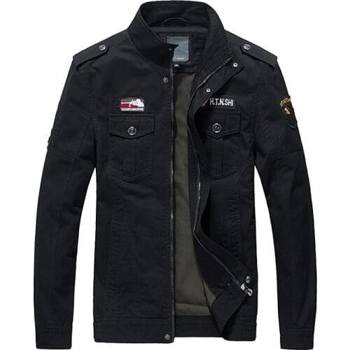 Pop Sping Men Military Army Jackets Brand Hot Sale Men Bomber Jacket Outerwear Embroidery Men Militar Coat Jaqueta Masculino