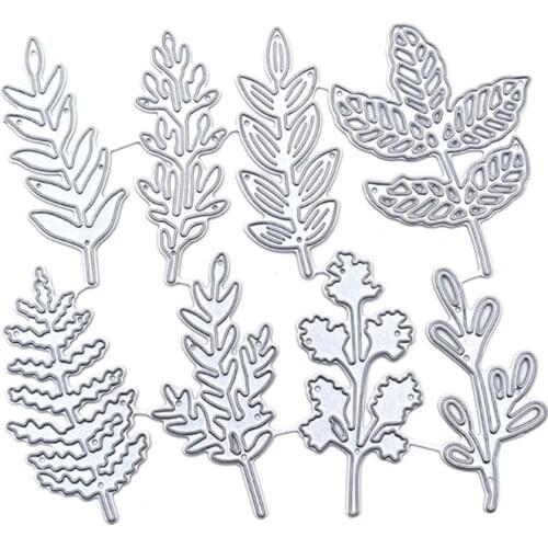 Grass Leaves Metal Cutting Dies Stencil Scrapbooking DIY Album Stamp Paper Card Embossing Decoration Craft