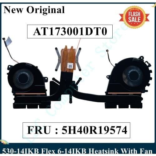 LSC New Original For Lenovo YOGA 530-14IKB Flex 6-14IKB Cooling Fan and Heatsink FRU 5H40R19574 AT173001DT0 Fast Ship