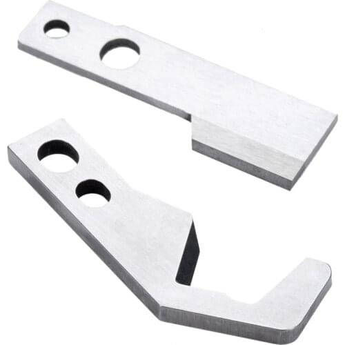 Metal Upper & Lower Moving Knife Blade Set 340406+340468 for PFAFF 774 776 784 785 786 787 788 4760 Home Serger Sewing Machine